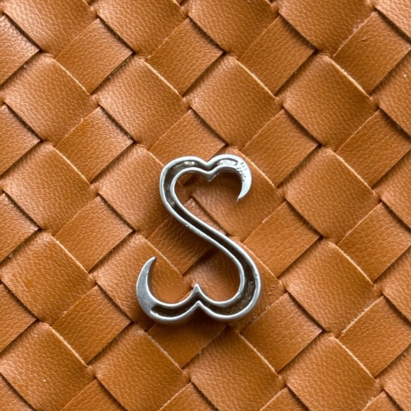 Silver open heart charm - Picture 2 of 4